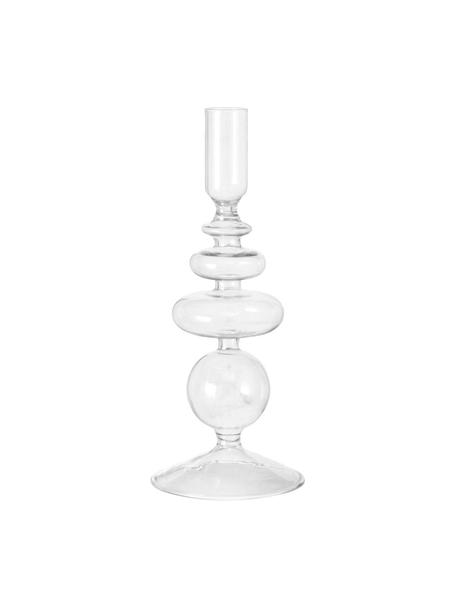 Kerzenhalter Labbia, Glas, Transparent, Ø 9 x H 22 cm