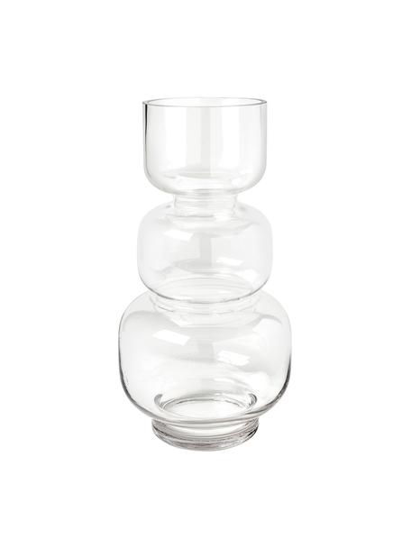 Ručně foukaná skleněná váza Clea, Sklo, Transparentní, Ø 19 cm, V 37 cm