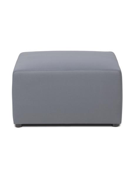 Outdoor Sofa-Hocker Simon in Dunkelgrau, Bezug: 88% Polyester, 12% Polyet, Gestell: Siebdruckplatte, wasserfe, Dunkelgrau, B 75 x H 42 cm