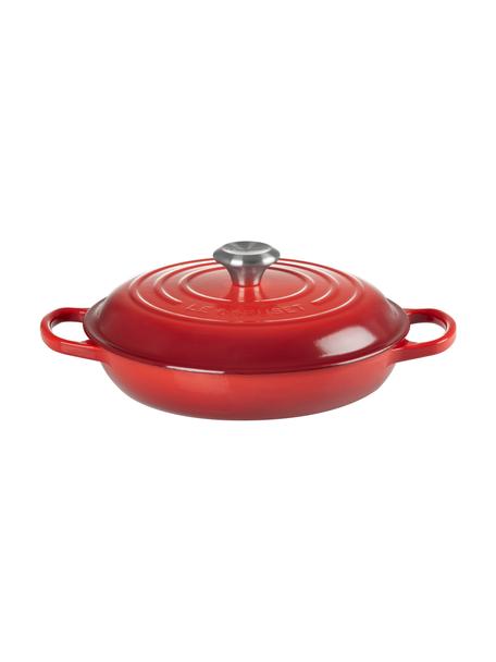 Garnek żeliwny z pokrywką Signature Collection, Żelazo emaliowane, Odcienie czerwonego, Ø 30 x W 12 cm