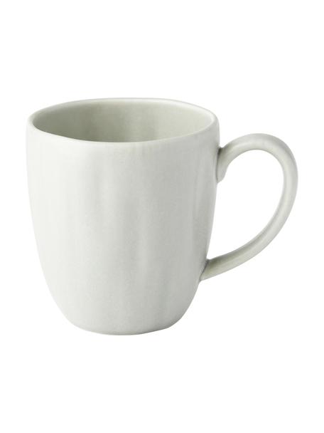 Tasses en porcelaine Sali, mat, 4 pièces, Porcelaine, Gris clair, Ø 9 x haut. 10 cm