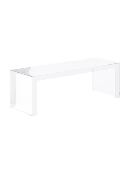 Tavolino da salotto trasparente Invisible, Materiale sintetico, Trasparente, Larg. 120 x Alt. 40 cm