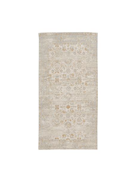 Ręcznie tkany dywan szenilowy w stylu vintage Loire, Beżowy, S 120 x D 180 cm (Rozmiar S)