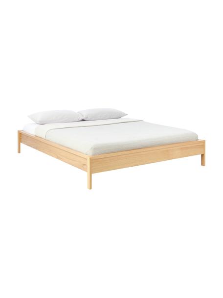Łóżko z drewna bez zagłówka Tammy, Drewno naturalne z fornirem z drewna dębowego, Drewno naturalne, 160 x 200 cm