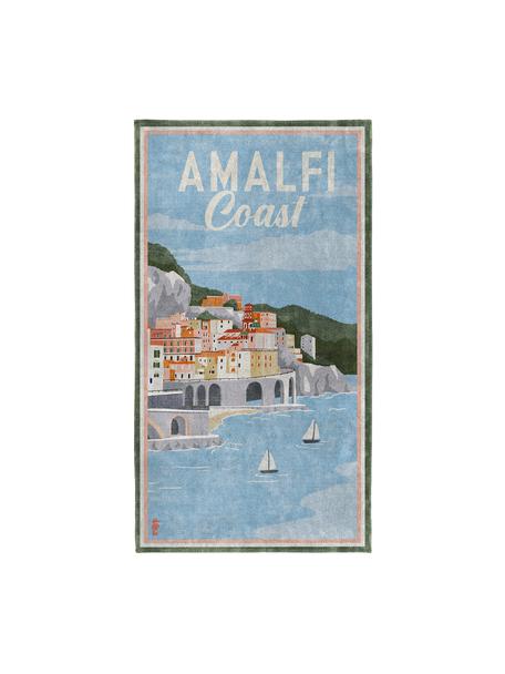 Telo mare Amalfi, Stampa: 100% velours, Multicolore, Larg. 90 x Lung. 170 cm