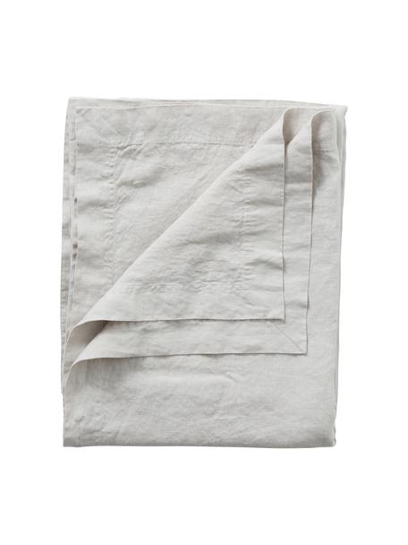 Leinen-Tischdecke Duk, 100 % Leinen, Hellgrau, Für 6 - 10 Personen (B 135 x L 300 cm)