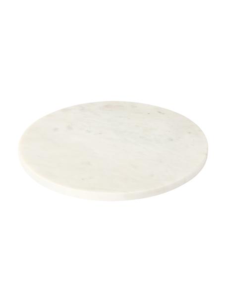 Piatto da portata in marmo Aika, Ø 30 cm, Marmo, Bianco marmorizzato, Ø 30 x Alt. 2 cm
