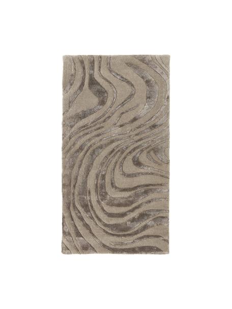 Ručne tuftovaný koberec s krátkym vlasom Winola, Sivobéžová, Š 80 x D 150 cm (veľkosť XS)