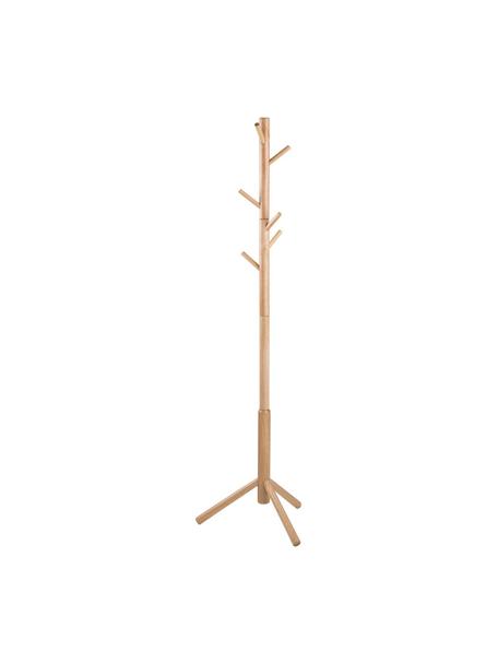 Wieszak stojący z drewna z 6 hakami Bremen, Drewno kauczukowe, Drewno kauczukowe, S 51 x W 176 cm