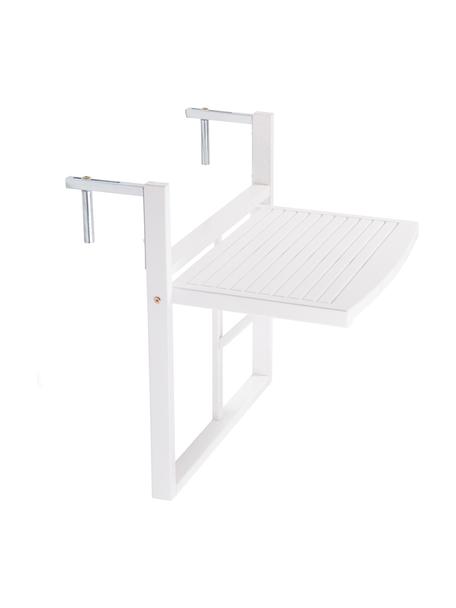 Balkon-Klapptisch Lodge aus Holz, Akazienholz, lackiert, Weiß, B 57 x H 64 cm