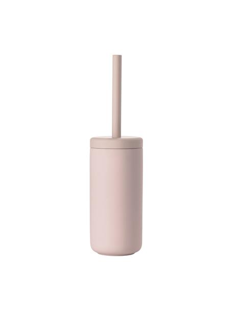 Toilettenbürste Ume mit Behälter, Behälter: Steingut überzogen mit So, Griff: Kunststoff, Rosa, Ø 10 x H 39 cm
