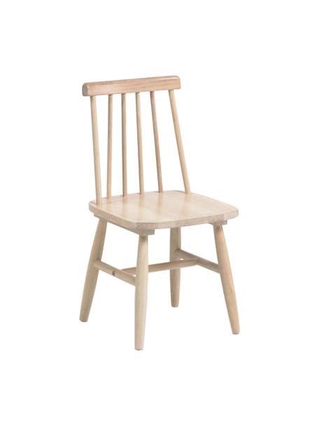 Krzesło z drewna kauczukowego dla dzieci Tressia, Drewno kauczukowe, Jasne drewno naturalne, S 30 x G 30 cm