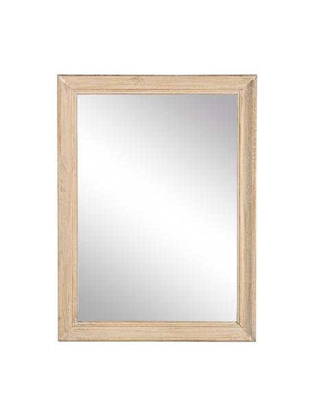 Espejo de pared de madera Tiziano, Espejo: cristal, Beige, madera clara, An 60 x Al 80 cm