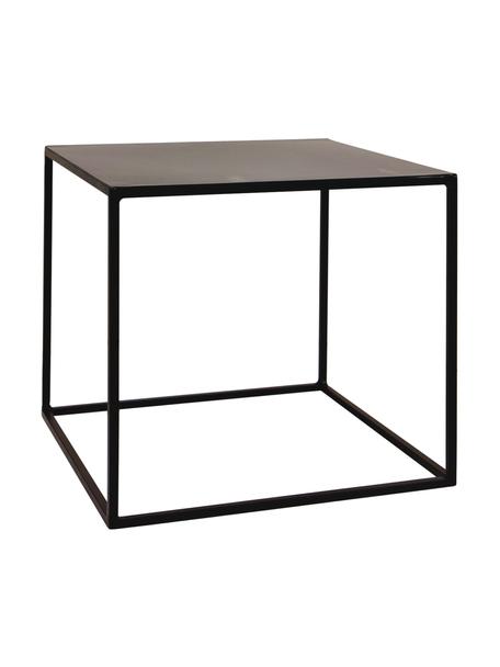 Odkladací stolík Expo, Kov práškovaný farbou, Čierna, Š 40 x H 40 cm