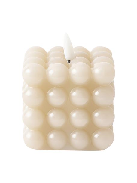 Świeca LED zasilana na baterie Bolle, Wosk, tworzywo sztuczne, Kremowobiały, S 10 x W 13 cm