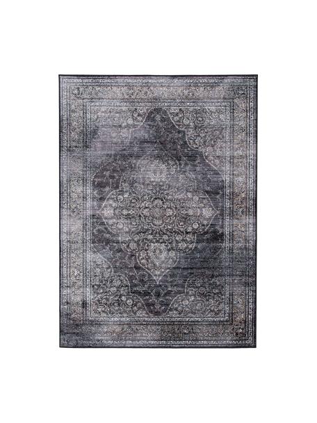 Tapis Rugged, 66 % viscose, 25 % coton, 9 % polyester, Anthracite, larg. 200 x long. 300 cm (taille L)