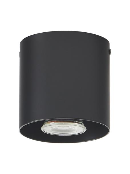 Stropná bodová lampa Roda, Kov s práškovým náterom, Matná čierna, Ø 10 x V 10 cm