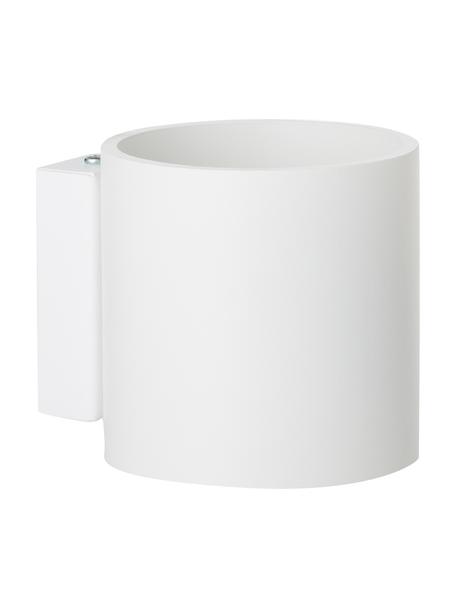 Kleine wandlamp Roda in wit, Lampenkap: gepoedercoat aluminium, Wit, B 10 cm x H 10 cm