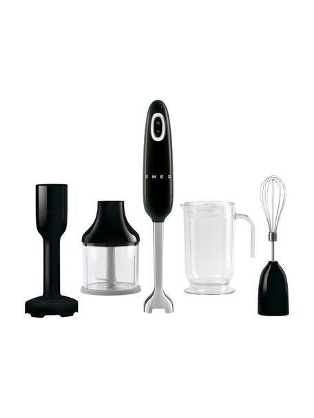 Stabmixer-Set 50's Style, 5-tlg., Gehäuse: Kunststoff, Edelstahl, la, Schwarz, glänzend, Set mit verschiedenen Größen