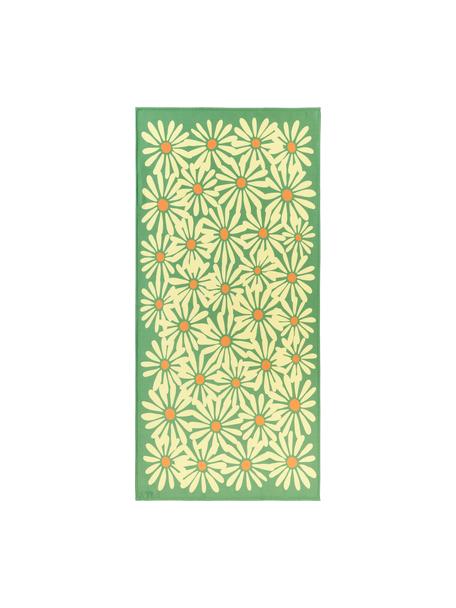 Strandtuch Abina mit Blumen-Muster, 45 % Baumwolle, 55 % Polyester

Das in diesem Produkt verwendete Material ist schadstoffgeprüft und zertifiziert nach STANDARD 100 by OEKO-TEX®, 2212298, CENTEXBEL., Grün, B 75 x L 160 cm