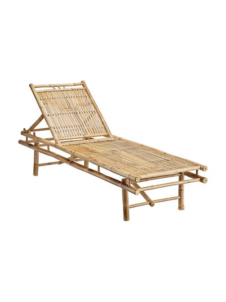 Leżak ogrodowy z drewna bambusowego Mandisa, Drewno bambusowe naturalne, Jasny brązowy, S 200 x W 30 cm