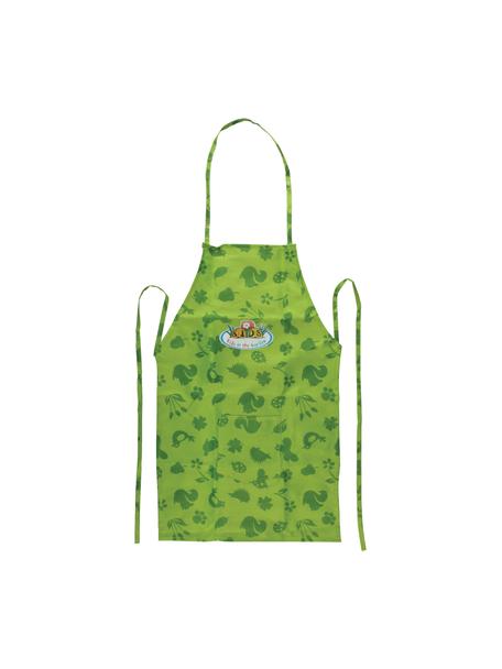 Kindertuinschort Little Gardener, Geweven linnen, Groentinten, B 35 cm x H 83 cm