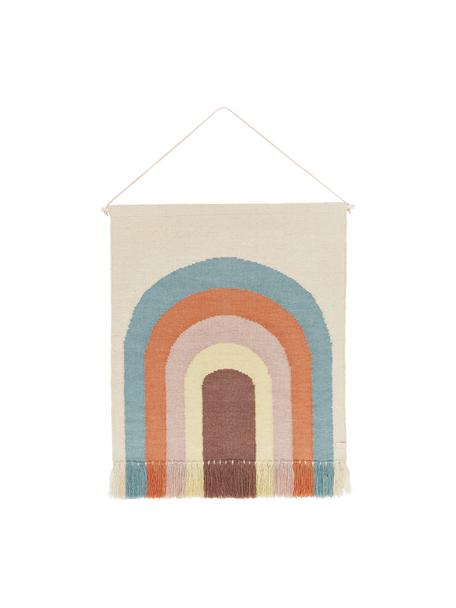 Decorazione grande da parete Rainbow, 80% lana, 20% cotone, Multicolore, Larg. 100 x Alt. 124 cm