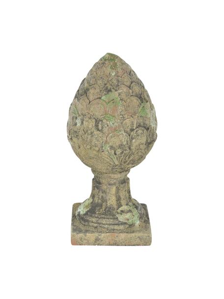Nástavec na sloup Patina, Kamenina, Zelená, béžová, Ø 18 cm, V 37 cm