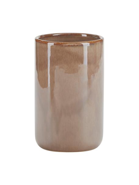 Portaspazzolino in ceramica marrone Tin, Ceramica, Marrone, Ø 8 x Alt. 12 cm