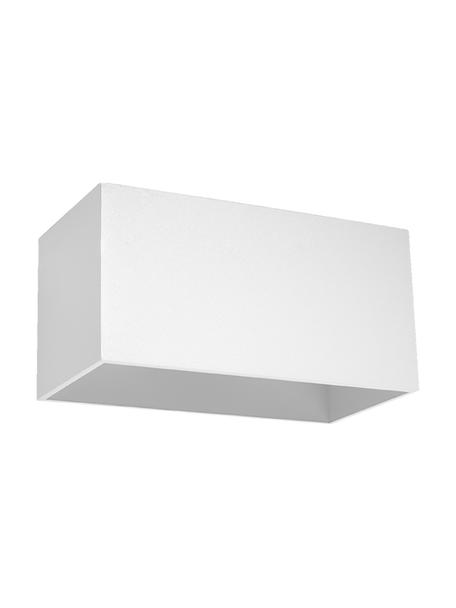 Moderne wandlamp Geo Maxi in wit, Lampenkap: aluminium, Wit, B 20 cm x H 10 cm