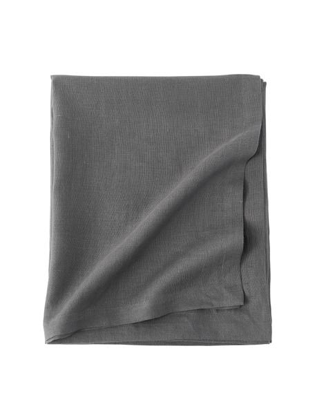Mantel de lino Ruta, Gris, De 6 a 10 comensales (An 130 x L 250 cm)