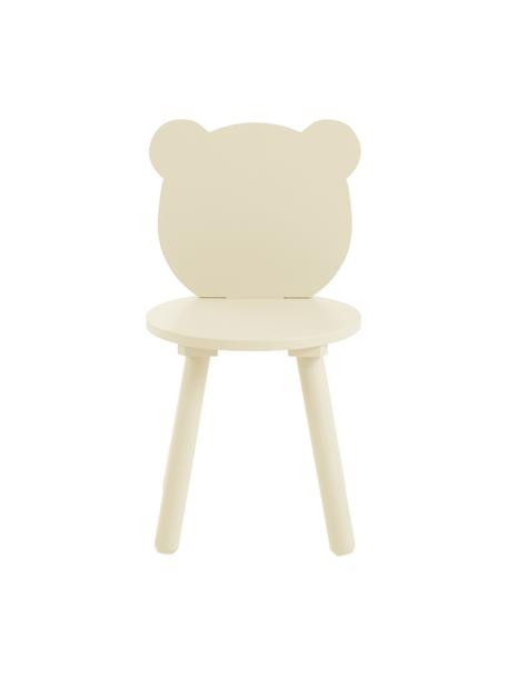 Krzesło z drewna dla dzieci Beary, 2 szt., Drewno sosnowe, płyta pilśniowa średniej gęstości (MDF) lakierowana, Żółty, S 30 x W 58 cm