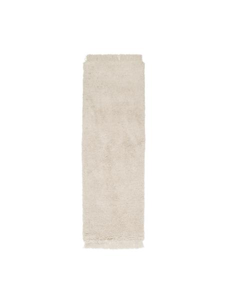 Alfombra corredor de pelo largo con flecos Dreamy, 100% poliéster reciclado

El material utilizado para este producto ha sido probado contra sustancias nocivas y está certificado según el STANDARD 100 por OEKO-TEX®, HOHENSTEIN HTTI, 21.HIN.90042., Beige, An 80 x L 250 cm