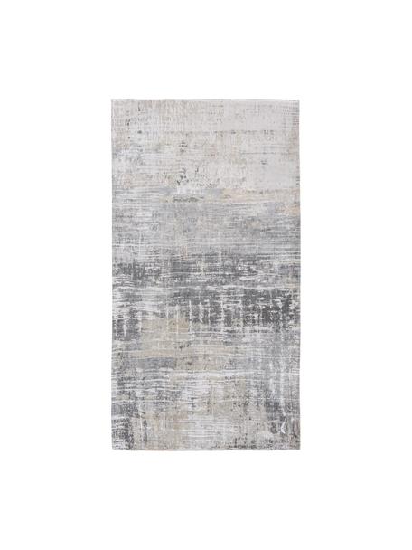 Designteppich Streaks, Flor: 85% Baumwolle, 15% hochgl, Grautöne, B 80 x L 150 cm (Größe XS)