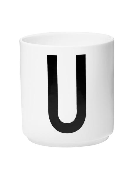 Design Becher Personal mit Buchstaben (Varianten von A bis Z), Fine Bone China (Porzellan)
Fine Bone China ist ein Weichporzellan, das sich besonders durch seinen strahlenden, durchscheinenden Glanz auszeichnet., Weiß, Schwarz, Becher A, 250 ml