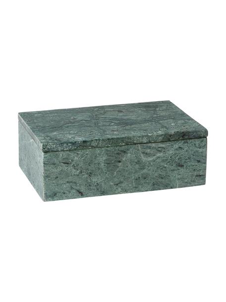 Marmeren juwelendoos Venetië, Marmer, Groen, gemarmerd, B 20 x H 7 cm