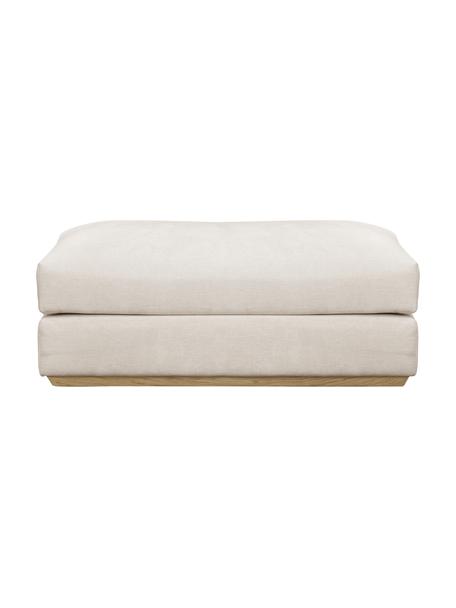 Poggiapiedi da divano Vienna, Rivestimento: 100% poliestere Il rivest, Tessuto beige, Larg. 114 x Prof. 70 cm