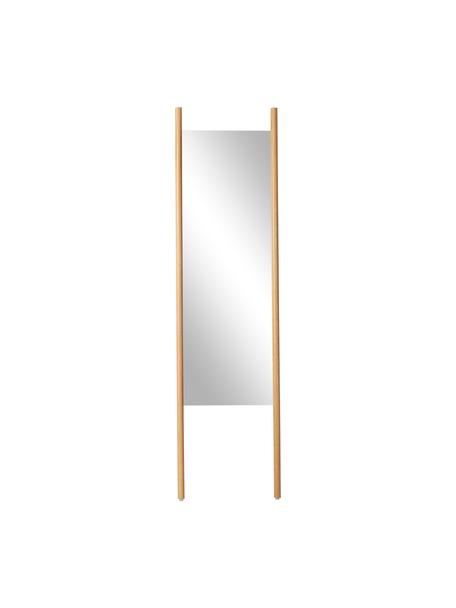 Espejo de pie de roble Elin, Estructura: madera de roble, Parte trasera: tablero de fibras de dens, Espejo: cristal, Madera de roble, An 45 x Al 170 cm