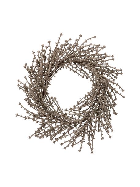 Handgefertigter Kranz Florisa, Kunststoff, Champagnerfarben, Ø 40 x T 6 cm