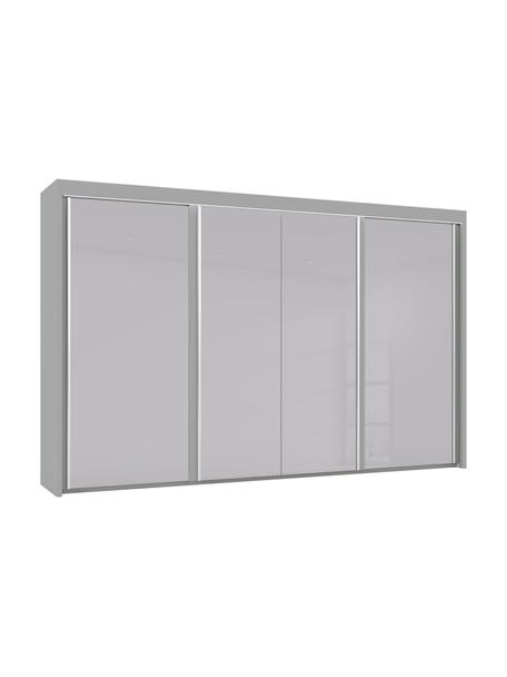 Schwebetürenschrank Imperial mit Beleuchtung, Grau, B 350 x H 197 cm