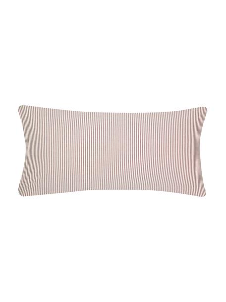 Funda de almohada de algodón Ellie, 45 x 85 cm, Blanco, rojo, An 45 x L 85 cm