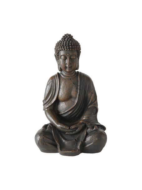 Oggetto decorativo Buddha, Materiale sintetico, Marrone scuro, Larg. 19 x Alt. 30 cm