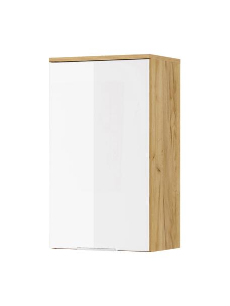 Bad-Hängeschrank Sydney, B 39 cm, Griffe: Metall, beschichtet, Holz, Weiß, B 39 x H 68 cm