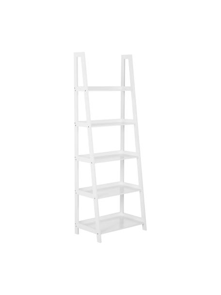 Regał drabinkowy Wally, Płyta pilśniowa średniej gęstości (MDF) lakierowana, Biały, S 63 x W 180 cm
