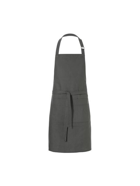Schürze Kit, Baumwolle, Anthrazit, B 85 x L 85 cm