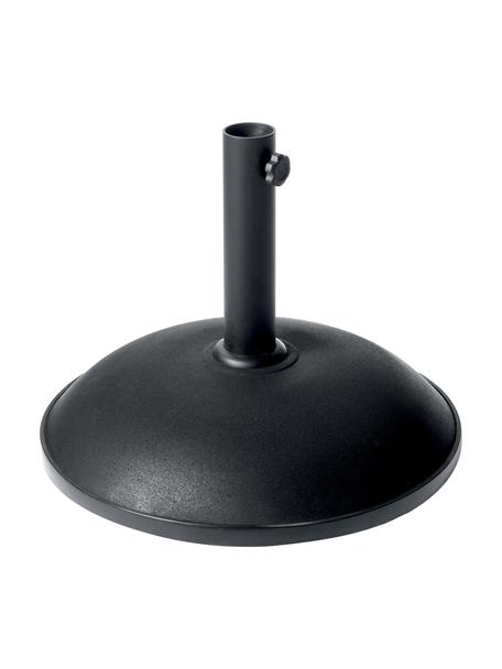 Parasolvoet Umbrella in zwart met wieltjes, Voet: beton, Stang: staal, Zwart, Ø 60 x H 50 cm