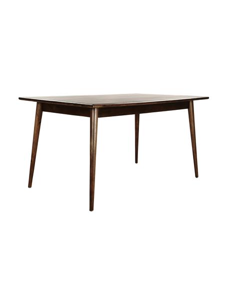Jedálenský stôl z mangového drevo Oscar, v rôznych veľkostiach, Lakované masívne mangové drevo, Tmavohnedá, Š 180 x H 90 cm