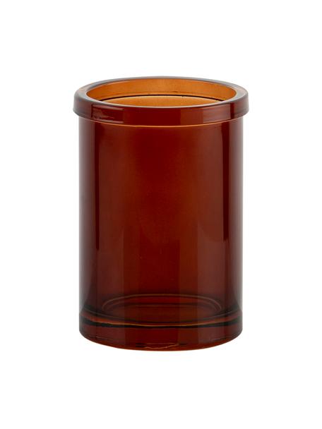 Vaso cepillo de dientes Dorsey, Vidrio, Marrón, Ø 7 x Al 11 cm