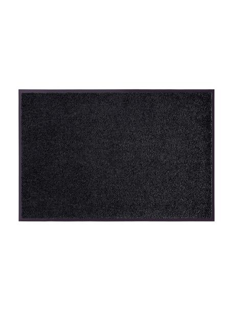 Deurmat Wash & Clean, 100% polyamide, Zwart, B 60 x L 40 cm