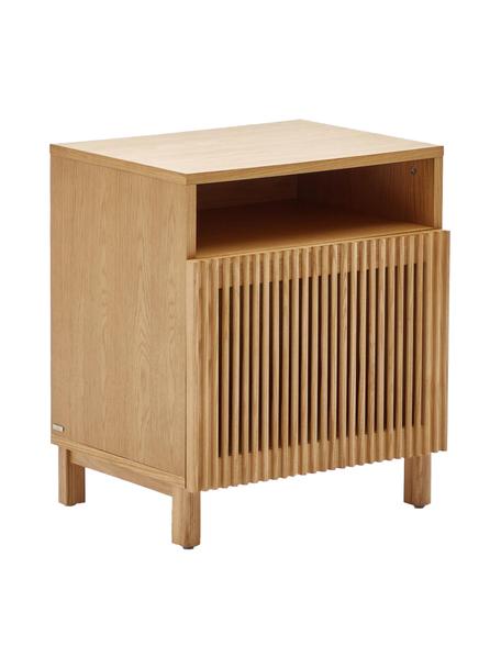 Noční stolek z dubového dřeva Beyla, Jasanové dřevo, Š 53 cm, V 62 cm